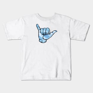 Blue Tie Dye Shaka Kids T-Shirt
